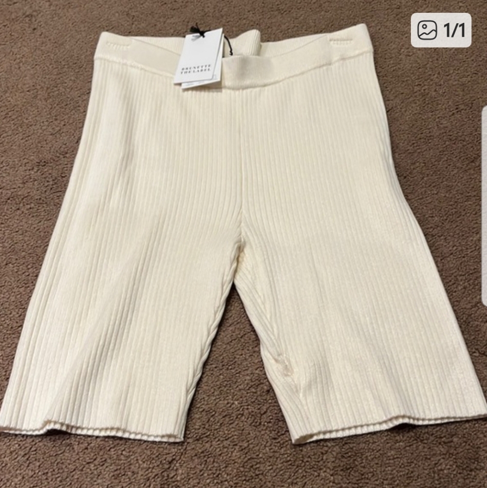 👙💮Brunette The Label ribbed knit bike shorts